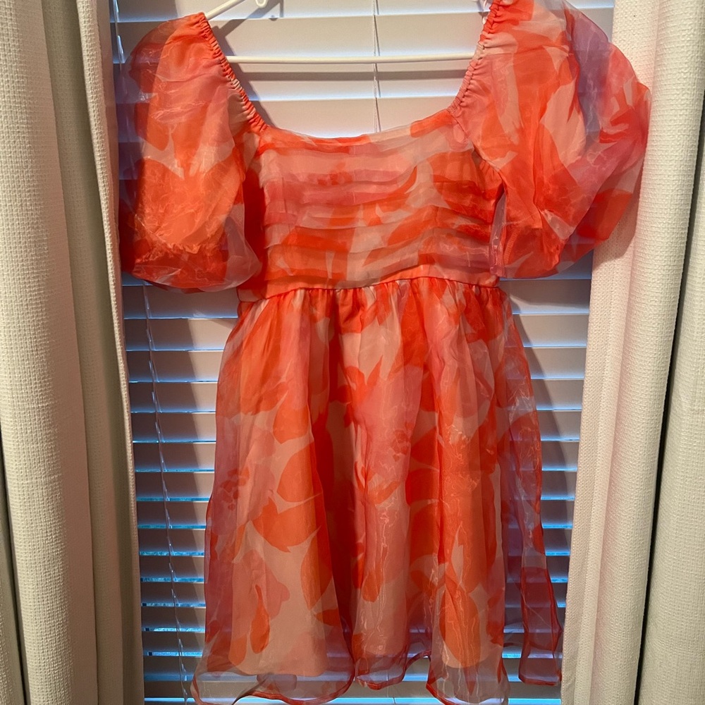 Orange and Pink Boutique Dress NWT